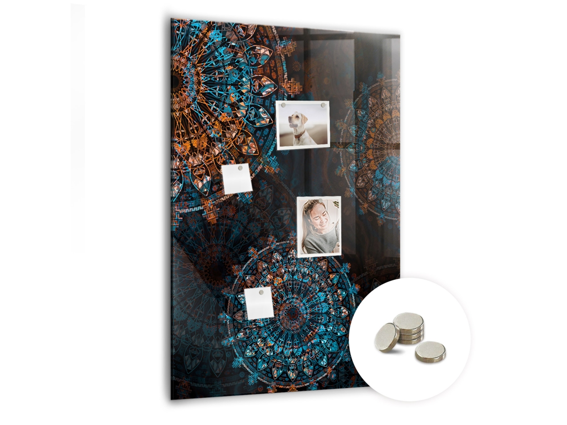 Quadro Magnético Mandala Decorativa Para A Cozinha Espelharte (70x100 Cm)
