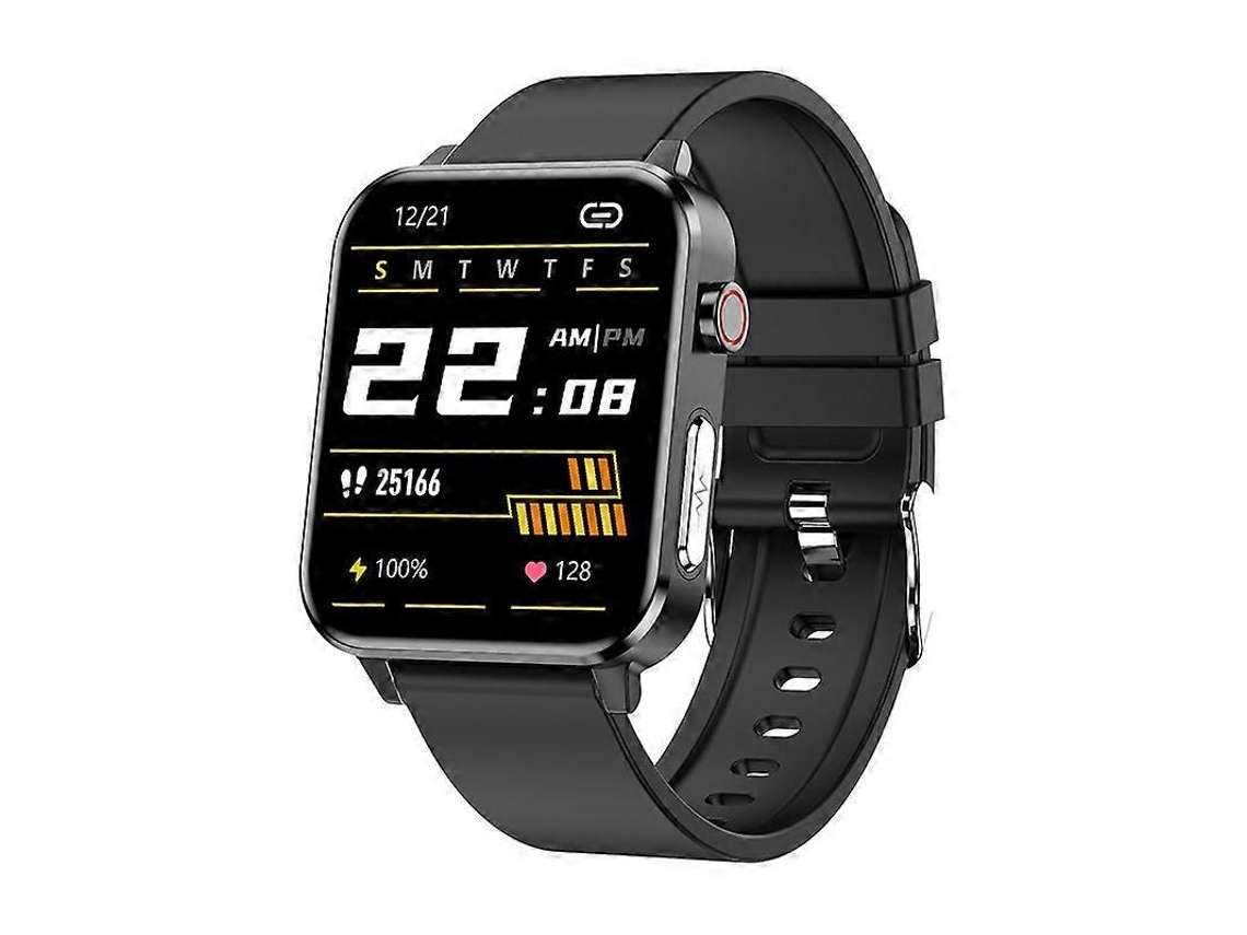 Relógio inteligente Bluetooth Loaniy E86 de 1,7 polegadas com monitor de frequência cardíaca, preto Ly Ebike