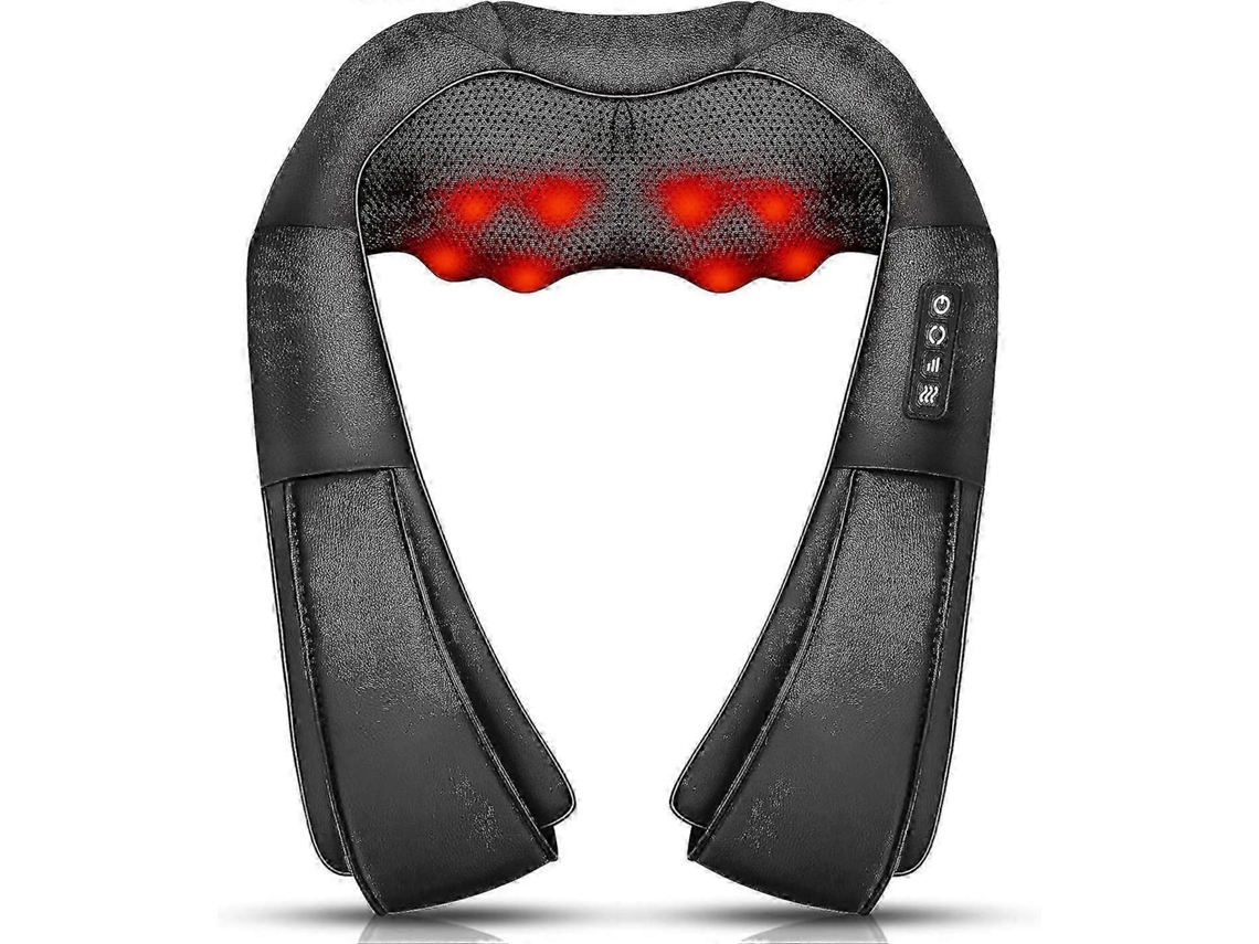 Massageador Shiatsu Porttil Com Aquecimento, Massagem Profunda 3d Para Pescoo, Costas, Ombros, Ps E Pernas, Ideal Para Uso Em C-tuotuo