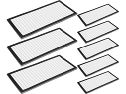 Bloco de notas magnético vintage para geladeira, 8 peças com 50 folhas, papel offset, superfície anti-manchas.