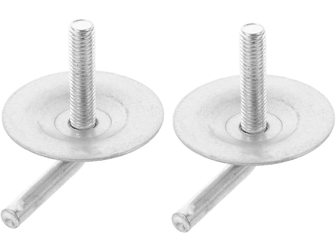 Parafusos De Montagem Da Base Do Ventilador Prateados, Conjunto De 2 Peças Com Porcas Em L Para Fixação.