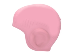 Boné de Natação Infantil Silicone com Proteção Auricular 3D Rosa