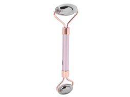 Rolo facial Aquaforge Terahertz Power Stone, massageador Gua Sha rosa