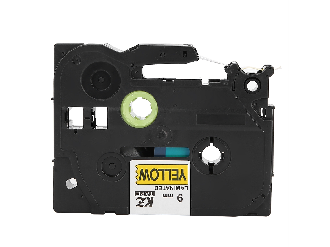 Cinta De Etiquetas 9mm Kze-721 Preto Amarelo Para Brother Pt E100b E300 Tze-421 Tze-621 Tze-721