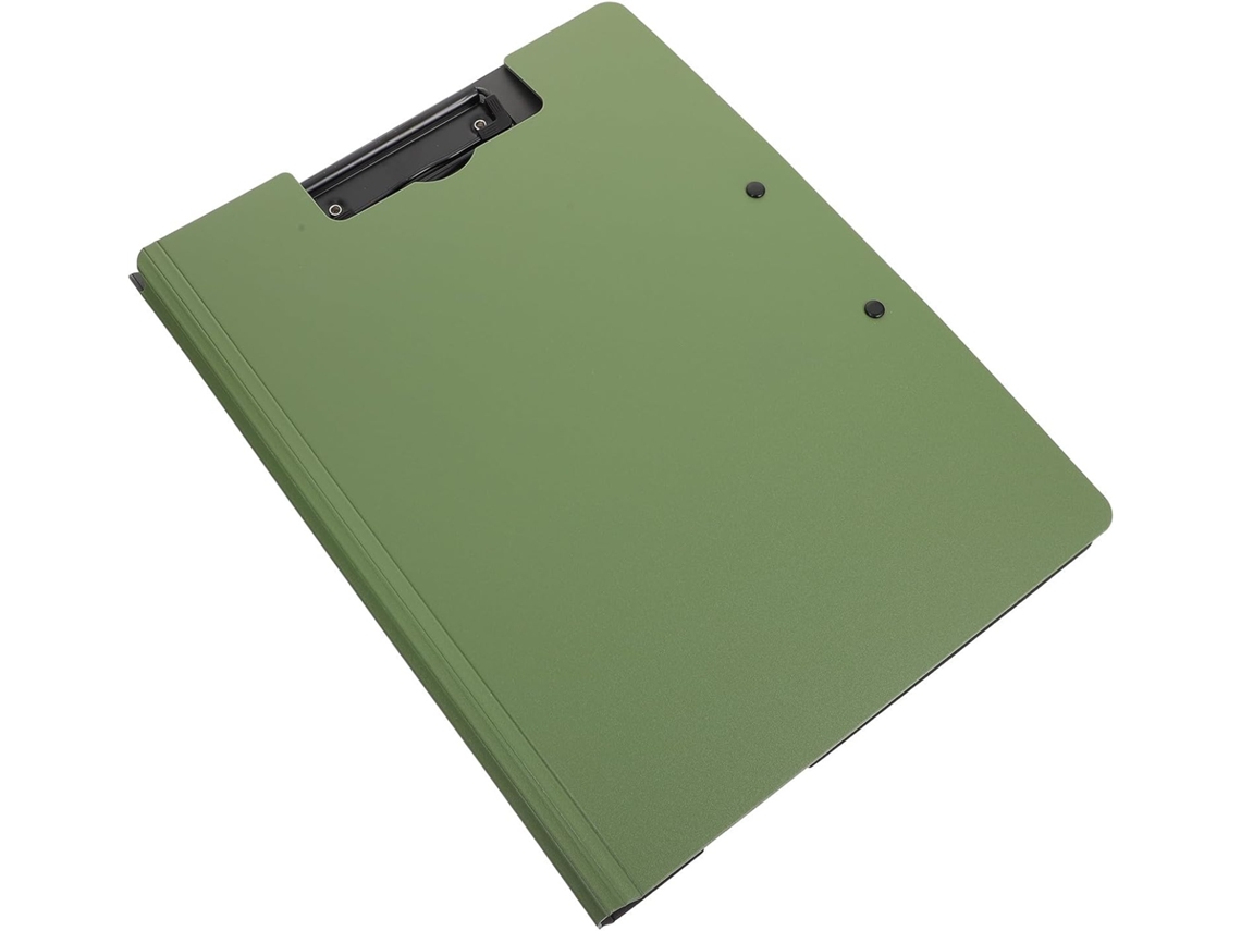Prancheta Portátil Healeved Para Arquivos, Com Clipe Duplo, Tamanho Vertical, Verde, Superfície Lisa, Reutilizável Para