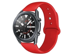 Bracelete Silicone Suave Garmin Forerunner 265 46Mm Vermelho