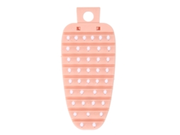 Escova de Legumes Carrot Shape, Pp+pe, Limpa Batatas, Frutas, 14x6cm, Rosa S/MARCA