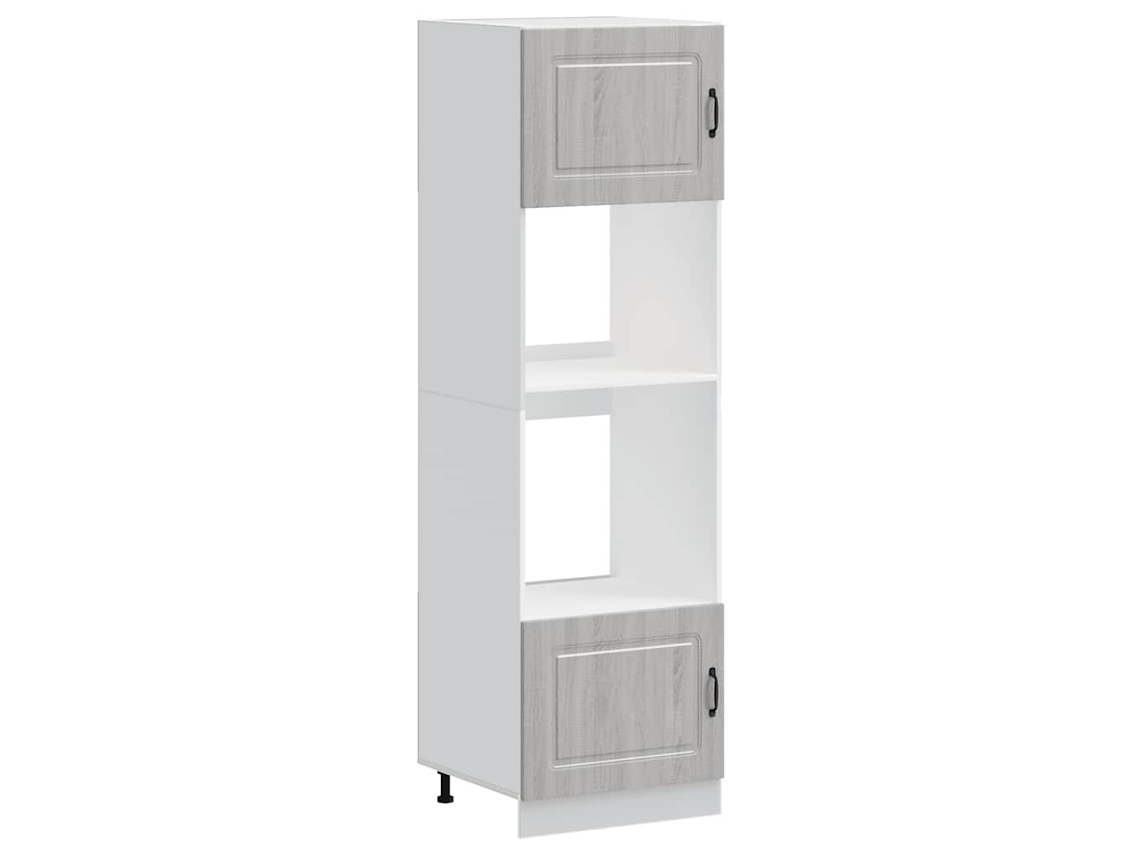 Oven Cabinet, Oven Cabinets Vidaxl Cinzeto Madeira Processada (n/a)