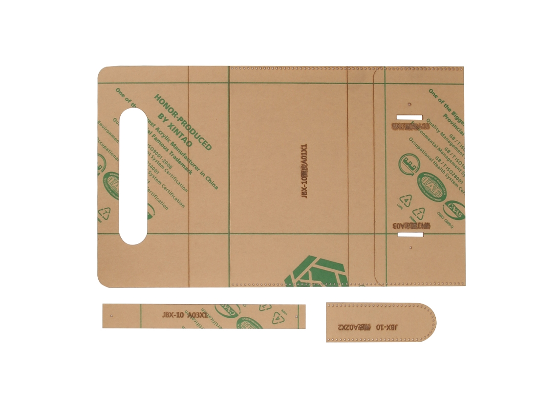 Plantilla de Couro Transparente de Acrílico Ferramentas Diy para Bolsas, Carteras e Artigos de Couro