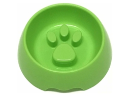 Tigela para Animais de Estimação com Estampa de Patas de Cachorro, Ideal para Alimentação Lenta e Segura Contra Engasgos. para Cães e Gatos AQUAFORGE