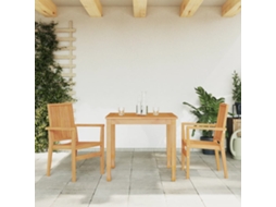 Vidaxl Cadeiras De Jardim Empilháveis 2 Pcs 56,5x57,5x91cm Teca Maciça