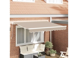 Vidaxl Tecido De Substituição Para Toldo Bege 330 X 245 Cm Poliéster