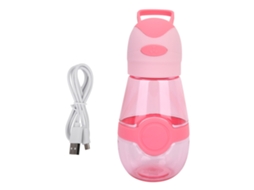 Ventilador Usb Portátil Botella Deportiva Playa Camping Verano Rosa