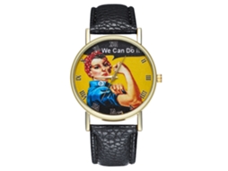 Relógio de Pulso de Quartzo Retro Fashion com Cinto de Couro Luminoso e Design Elegante