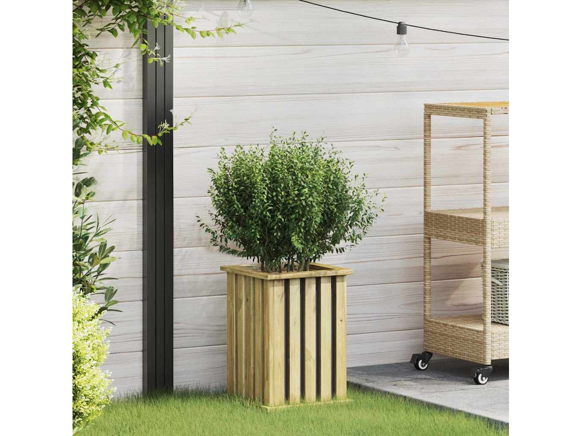 Vidaxl Caixas De Plantio Castanho 33 X 33 X 45 Cm