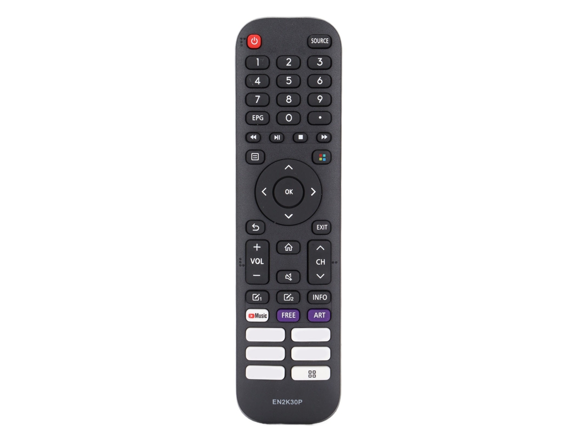 Mando a Distancia En2k30p para Electrodomésticos Inteligentes Hisense 43h77g, 43v6g Y 43a60g (repuesto)