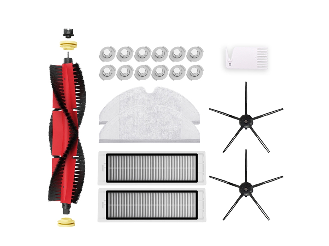 20 pçs acessórios de substituição para xiaomi roborock s5 max s50 s55 s6 s6 puro aspirador parte filtro hepa escova principal a