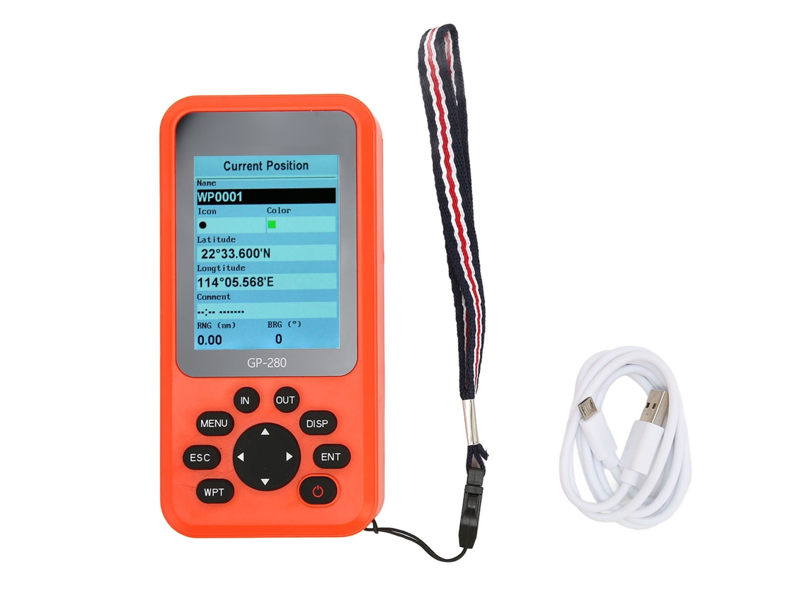 Navegador Gps Portátil com Tela Colorida de 2.6 Polegadas para Carro Veículo e Marítimo