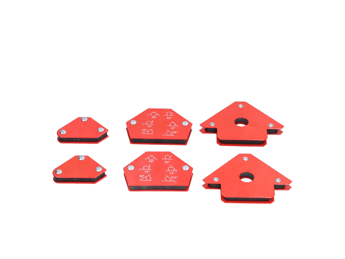6 Peças De Ímã De Solda De Aço Inoxidável Com Ângulos Variados Para Solda E Clamps Magnéticos
