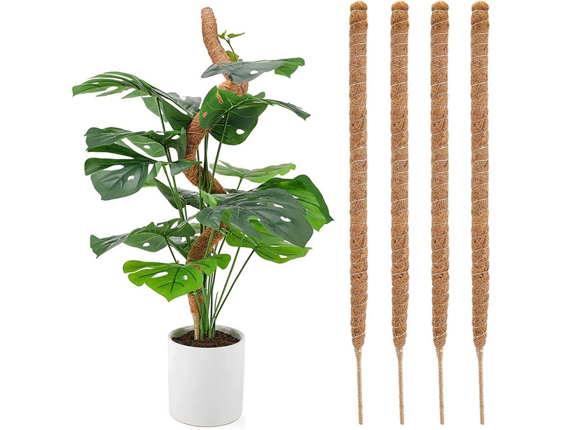 Conjunto De 4 Suportes Flexíveis Para Musgo Monstera, Ideais Para Plantas De Interior.