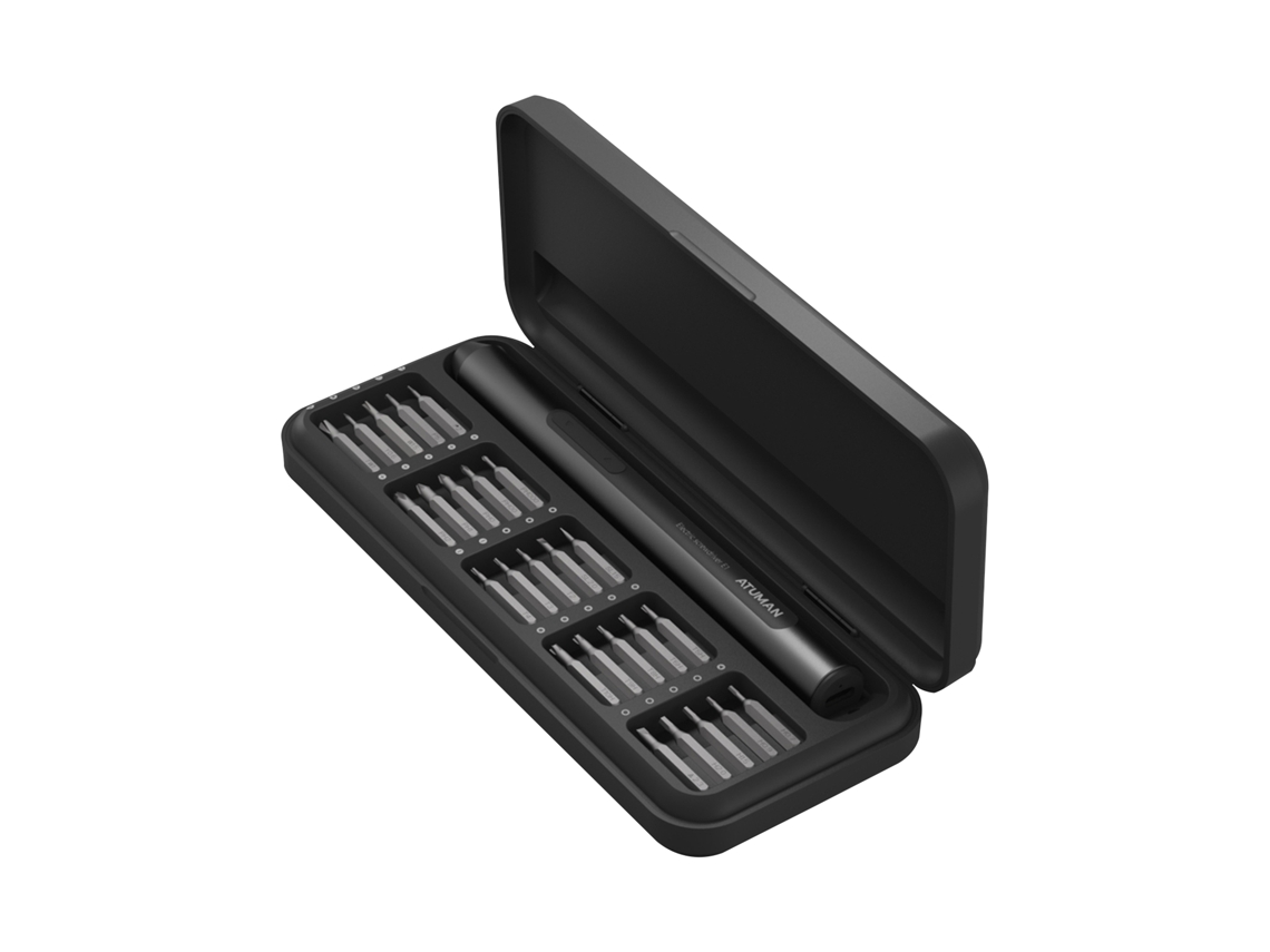 Chave De Parafusos Elétrica Portátil Atuman E1 Com Bits