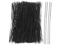 Pacote Com 1000 Abraçadeiras De Nylon Flexíveis E Resistentes Em Plástico Preto E Ferro.