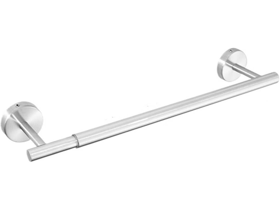 Suporte De Toalha Ajustável 40cm A 60cm Para Banheiro, Em Aço Inoxidável, Para Montagem Na Parede, Ideal Para Uso Diário