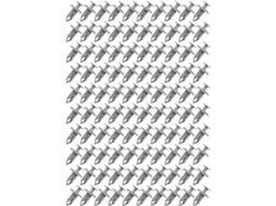 Clips de plástico cinza para Paineis Portas, compatíveis com os modelos T4, T5 e T6, para fixação de acabamentos.