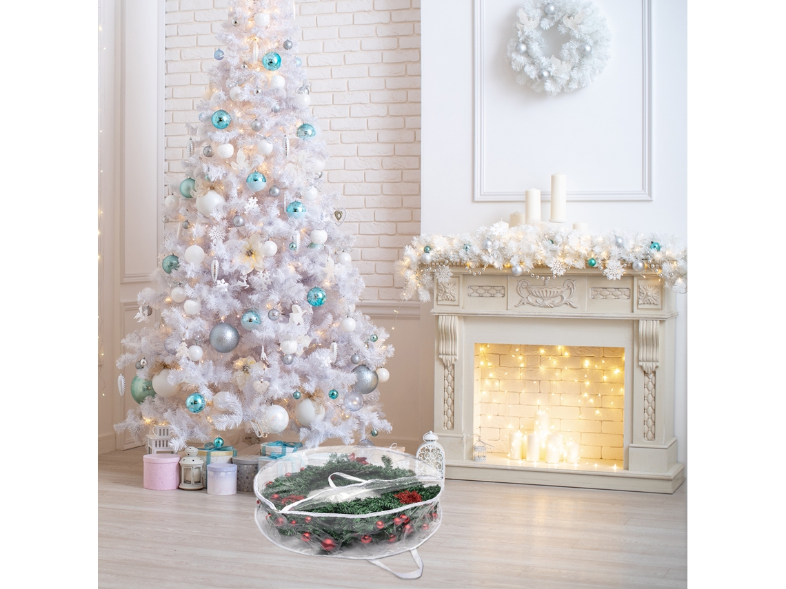 Saco De Armazenamento Para Coroa De Natal (visível Transparente, Compatível Com 24 Polegadas) Eoocoo