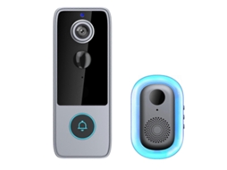 Sistema De Interfone Inteligente Para Porta De Entrada Com Detecção Pir E Alertas Em Tempo Real, Campainha Com Visão Noturna Hd Para Residências,