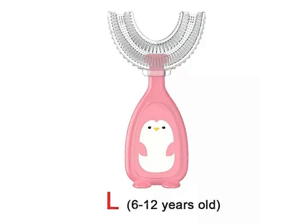 Escova de Dentes Infantil em Formato U com Rotação 360 ​​graus, Mordedor para Bebês e Crianças Pequenas, D Silicone Higiene Bucal. GOKOCO