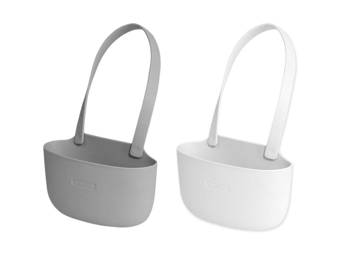 Organizador De Fregadero De Cocina Com Cesta De Drenagem E Porta Esponjas, Material Tpr Ecológico
