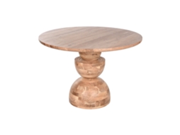 Mesa de Jantar Redonda em Acácia Natural ALEXANDRA HOUSE LIVING (115x115x76cm)