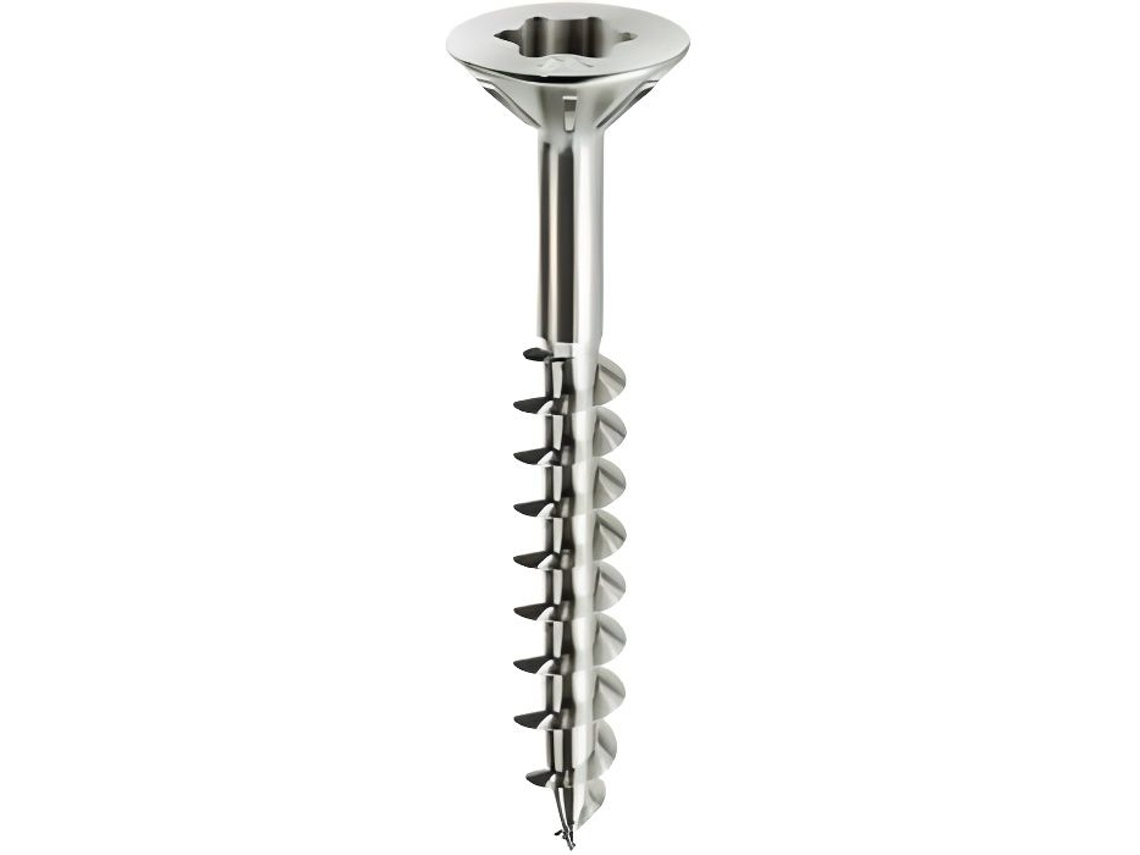 500 Parafusos Panelvit Pf Cabeça Escareada Serrilhada Tx20 D. 4 X 40 Mm Cromação Lubrificados MUSTAD