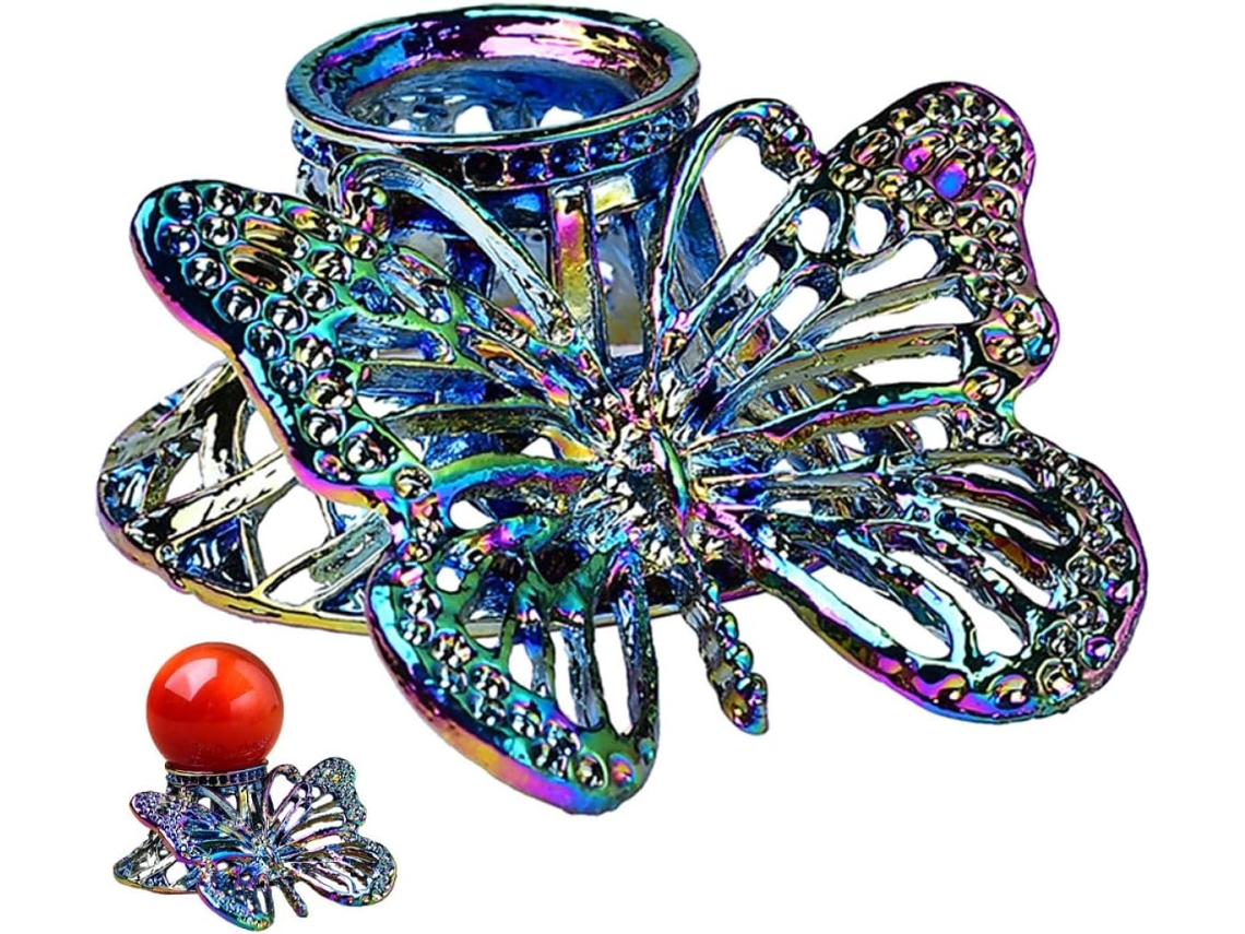 Suporte De Metal Para Bolas Cristal Housoutil, Base Decorativa Para Pequenas Esferas, Pedestal Para Exibição Em Mesa E