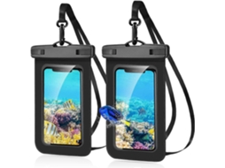 Lurelia Bolsa Impermeável Para Telemóvel Ipx8, Em Tpu, Antichoque, De Pescoço, Cor Transparente, 2 Un