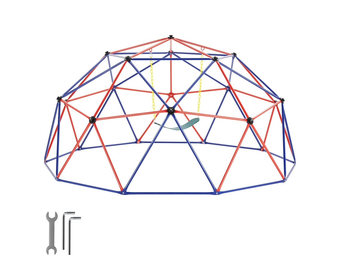 Estrutura De Escalada Tectake Com Baloiço Resistente Às Intempéries, 305 X 158 Cm, Multicolorido