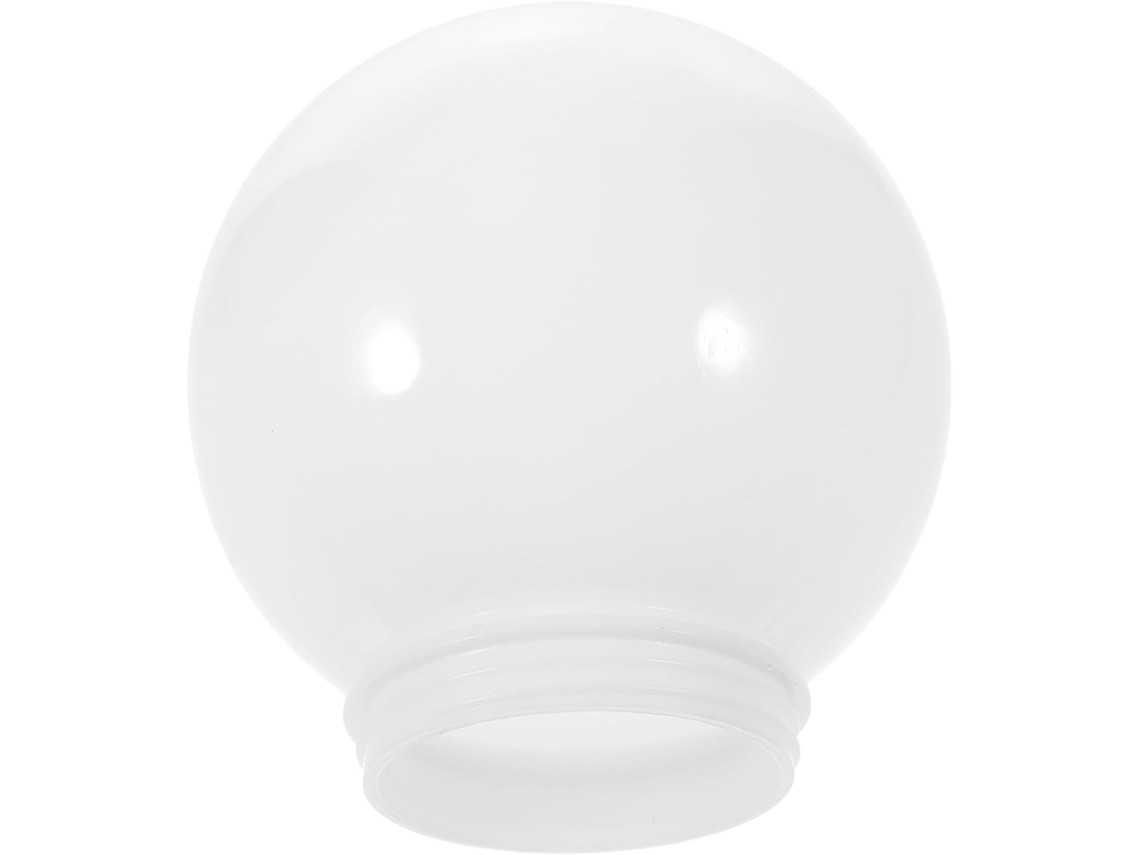 Cobertura Esférica De Acrílico Branco Leitoso De 15 Cm Para Luminária Externa, Ideal Para Parede, Jardim E Outros Tipos De Iluminação.