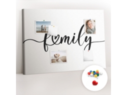 Lousa De Cortiça Inscrição "família" Para O Escritório Espelharte (70x100 Cm)