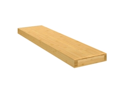 Wall Shelf, Wall Shelves Vidaxl Marrom Bambu (80 X 20 X 4 Cm)
