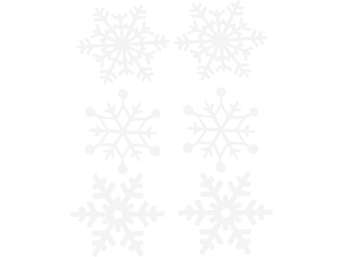 Pendentes Para 6 Peças Flocon De Neige En Feutre Bla Ornement Léger Et Élégant Para Decoração De Festa De