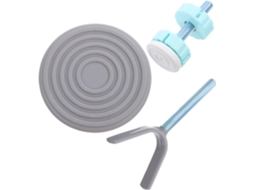 Kit De Substituição Da Haste Do Eixo Portão Com Parafusos Aço Ajustáveis E Protetores Parede Em Abs Para Escadas