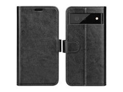 Compre Capa De Couro Sintético Estilo Carteira Para Google Pixel 7 5g Com Suporte E Textura Crazy Horse, Preta