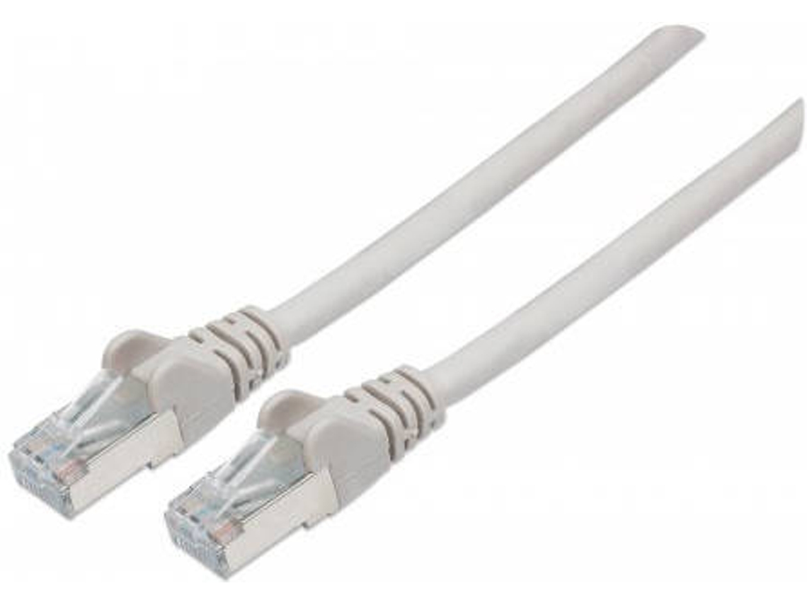 Cabo de Rede INTELLINET (RJ45 - 25 cm - Cinzento)