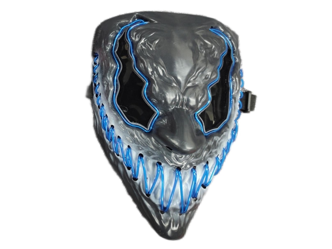 Máscara Led Halloween Iluminada Terrorífica