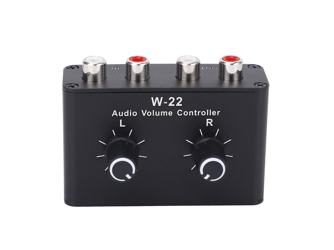 Aetheria caixa de Controle de Volume 3.5mm com Ajuste de Equilíbrio e Seletor Estéreo