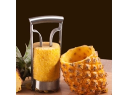 Alicate para abacaxi Nova Line, aço inoxidável, descascador e fatiador de frutas | S/MARCA