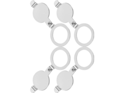 Villcase Conjunto De 4 Tampas Para Portas Cobre Com Olho Mágico - E Fu