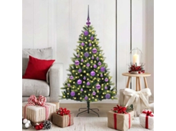 Vidaxl Árvore De Natal Artificial Com Hastes Flexíveis 150 Leds Verde