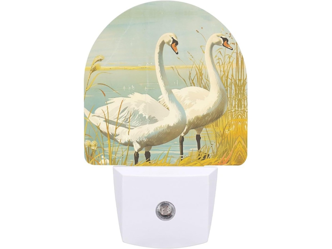 Luminária De Parede Quarto, Banheiro, Corredor, Luz Noturna, Com Design Clássico De Estampa Ganso, Com Sensor